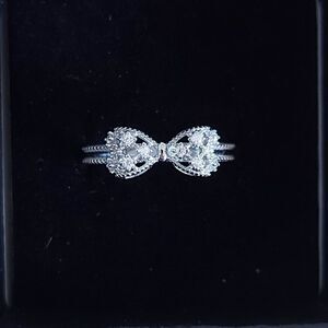 925 Sterling Silver Bow Ring